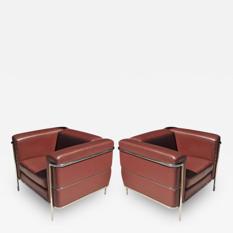 Jack Cartwright Pair of 20 123 Le Corbusier LC3 Armchairs by Cartwright Jeanneret and Perriand