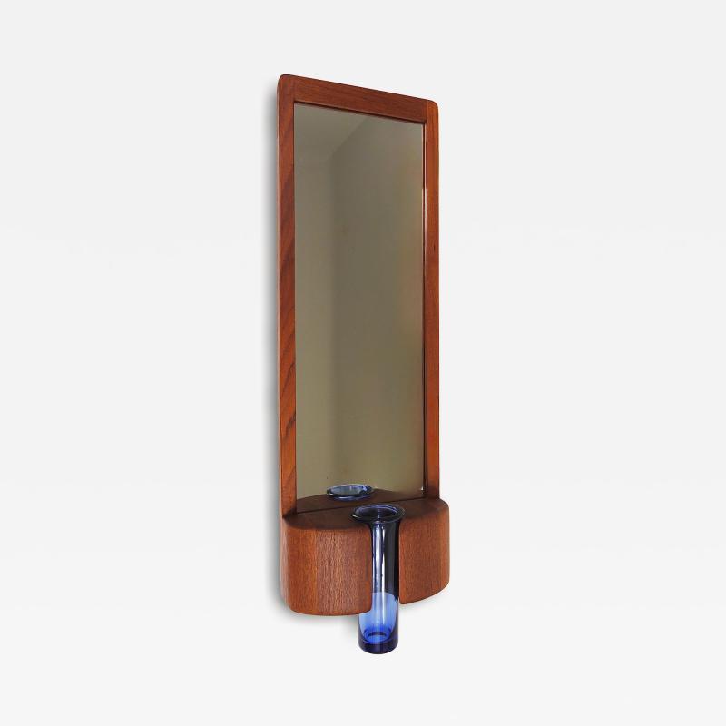 Jacob Hermann Jacob Hermann Per L tken Danish Wall Mirror Holmegaard Glass Vase 1960s