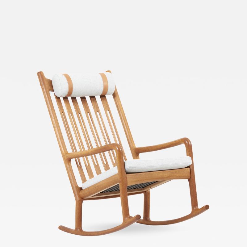 Jacob Kjaer Rocking Chair by Jacob Kj r in Teak Denmark 1960s