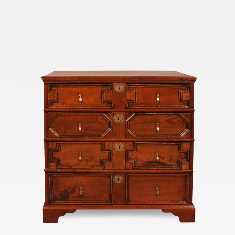 Jacobean Oak Chest Of Drawers From The 17th Century