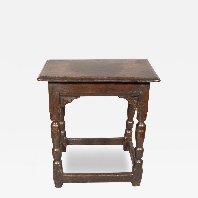 Jacobean Oak Joint Stool
