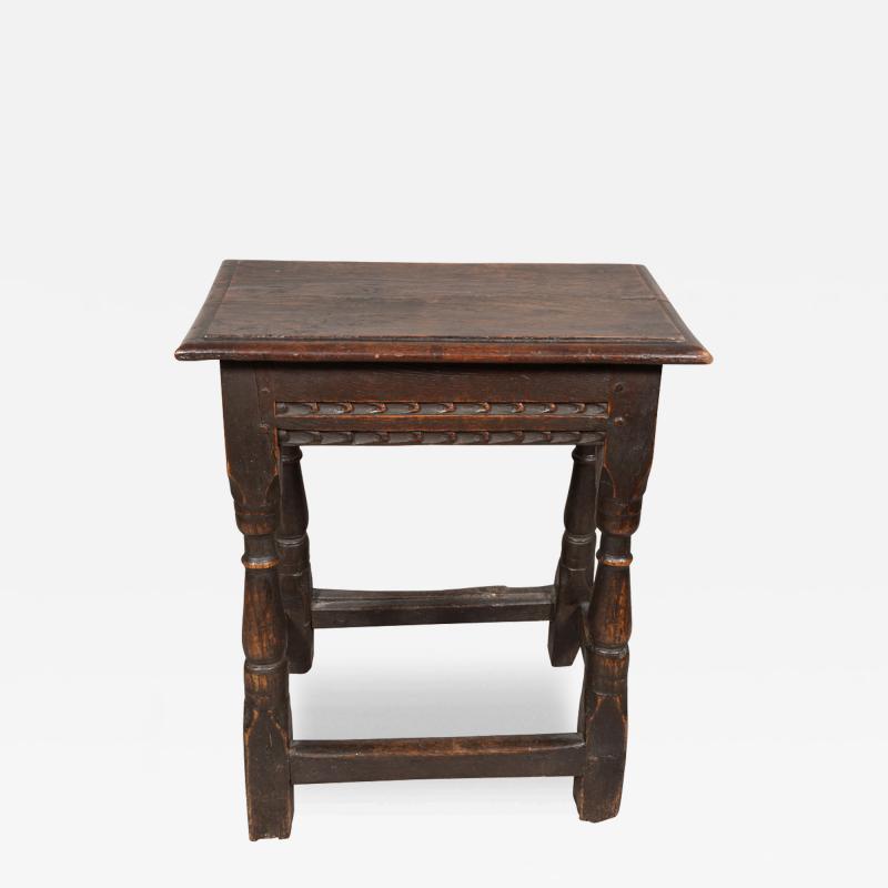 Jacobean Oak Joint Stool