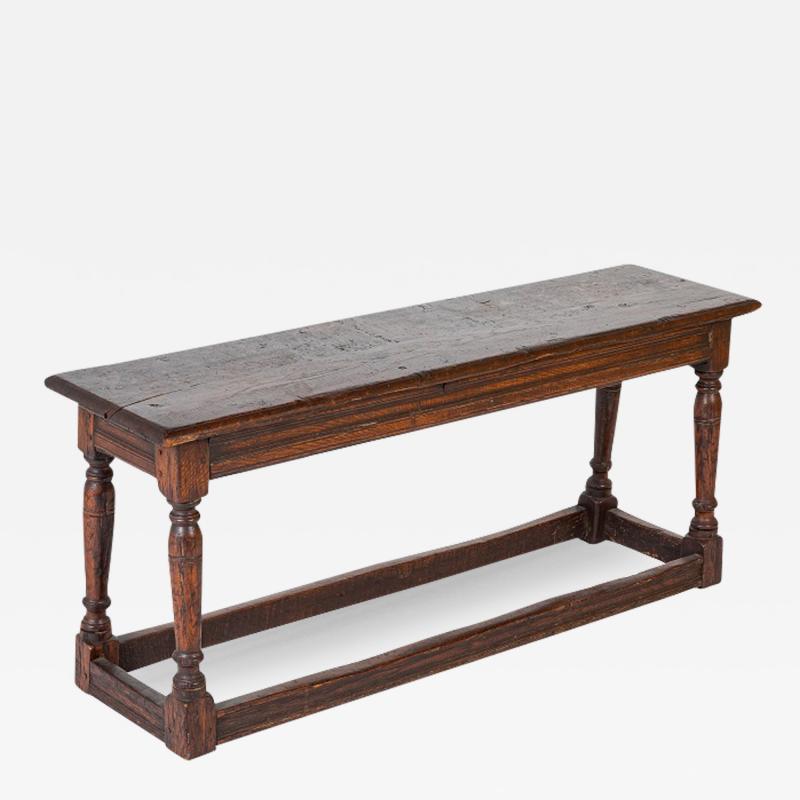 Jacobean Oak Joint Stool Bench with Pegged Construction