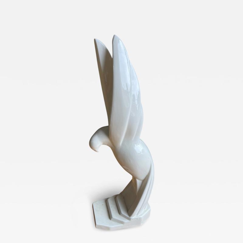 Jacques Adnet 1930s Ceramic bird by Jacques Adnet