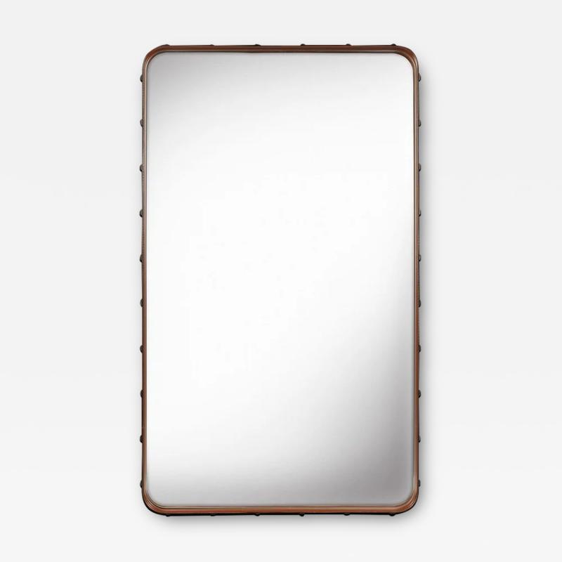 Jacques Adnet ADNET SMALL RECTANGULAR MIRROR