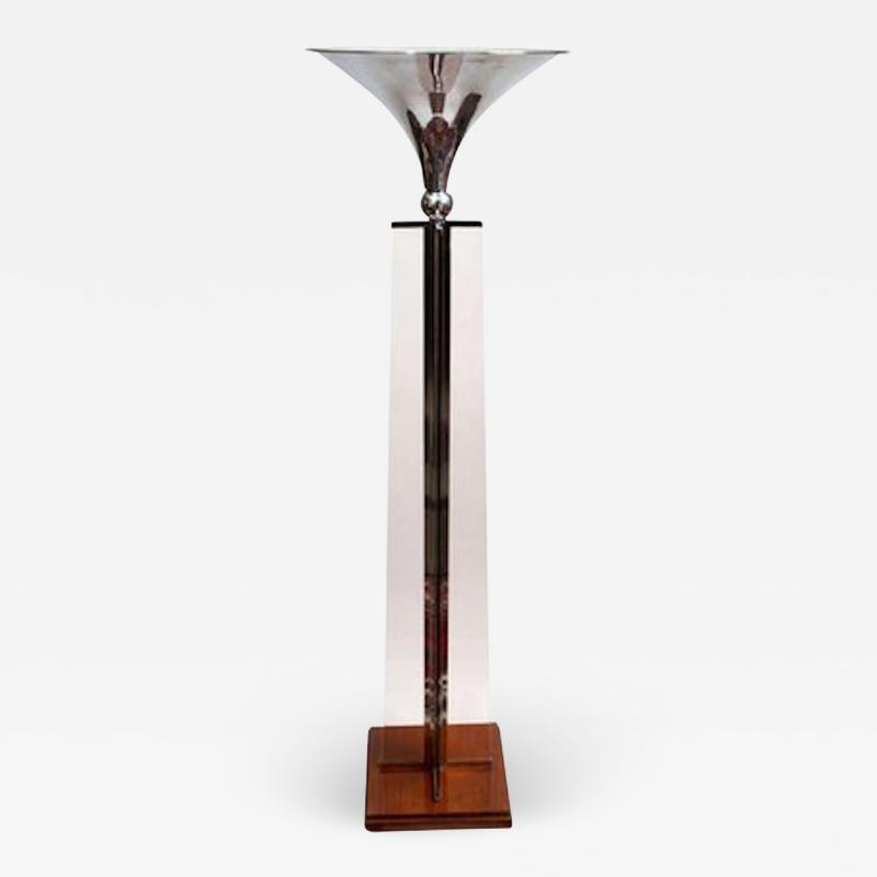 Jacques Adnet Art Deco Lamp by Jacques Adnet