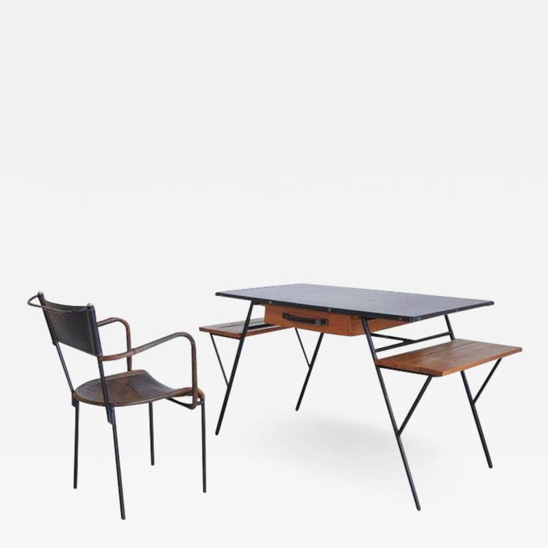 Jacques Adnet JACQUES ADNET DESK AND CHAIR