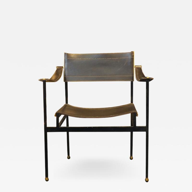 Jacques Adnet Jacques Adnet Leather Armchair Circa 1950