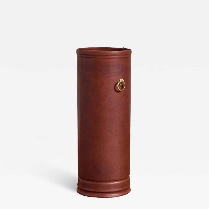 Jacques Adnet Jacques Adnet Style Leather Umbrella Holder