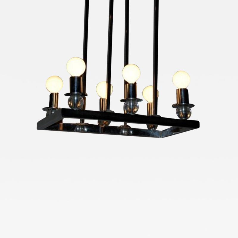 Jacques Adnet Jacques Adnet chrome ceiling fixture