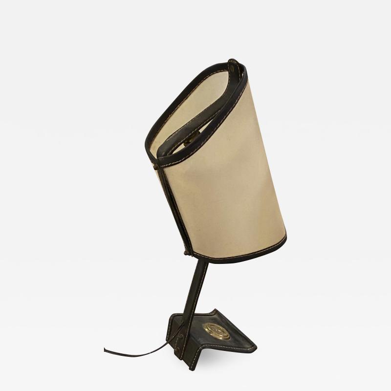 Jacques Adnet Jacques Adnet rarest table lamp in vintage condition