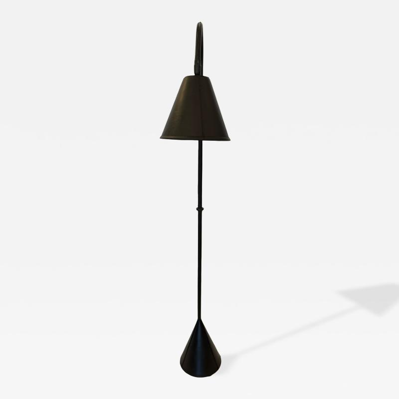 Jacques Adnet Leather Wrapped Floor Lamp in the Style of Jacques Adnet 1950