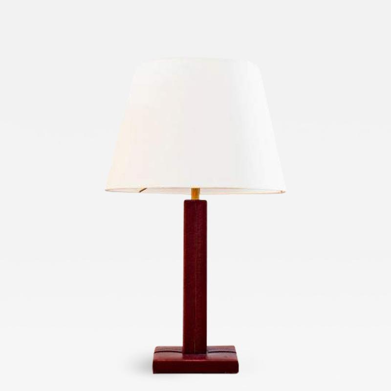 Jacques Adnet RED JACQUES ADNET STYLE TABLE LAMP