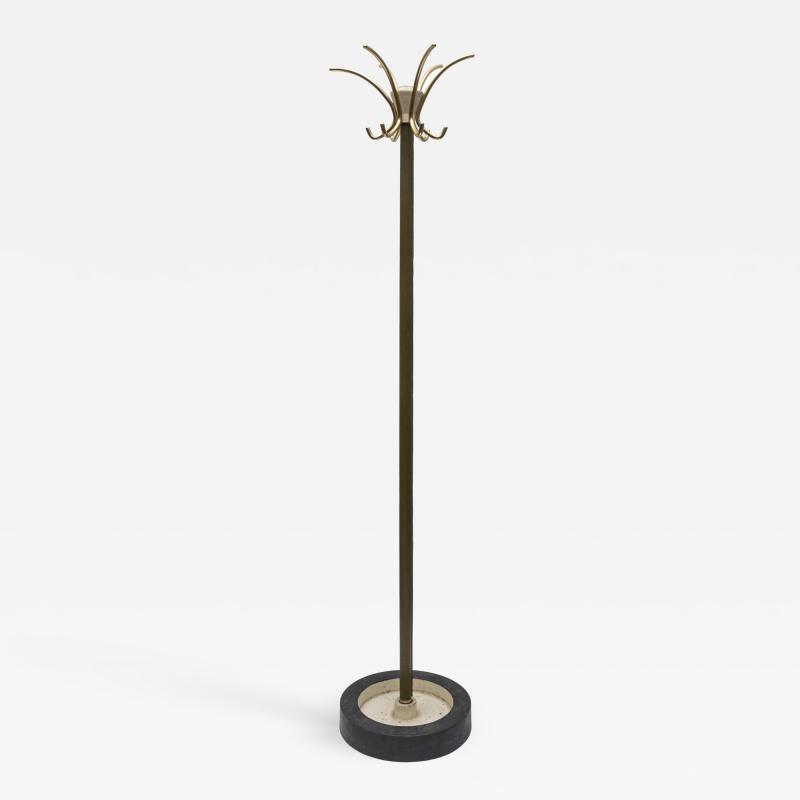 Jacques Adnet Stitched Leather coat stand by Jacques Adnet