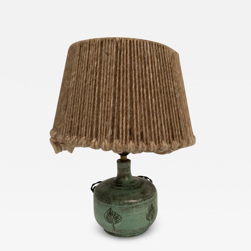 Jacques Blin 1950s Studio pottery ceramic lamp by Jacques Blin