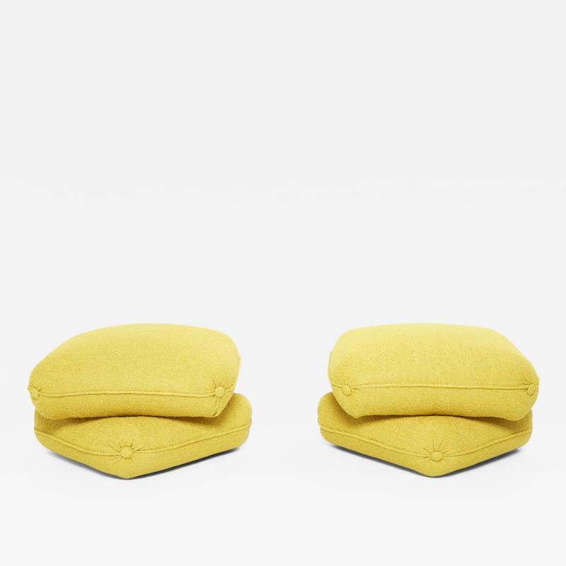 Jacques Charpentier Pair of ottomans poufs by Jacques Charpentier for Maison Jansen 1970s