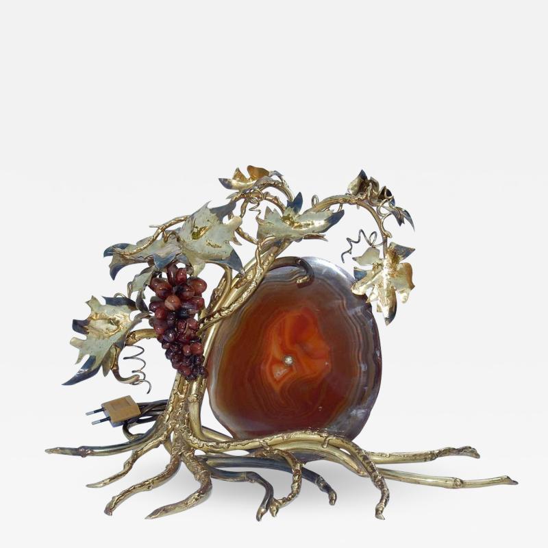 Jacques Duval Brasseur 1970 Lamp with Bunch of Grapes Fernandez or Duval Brasseur for Honore Paris