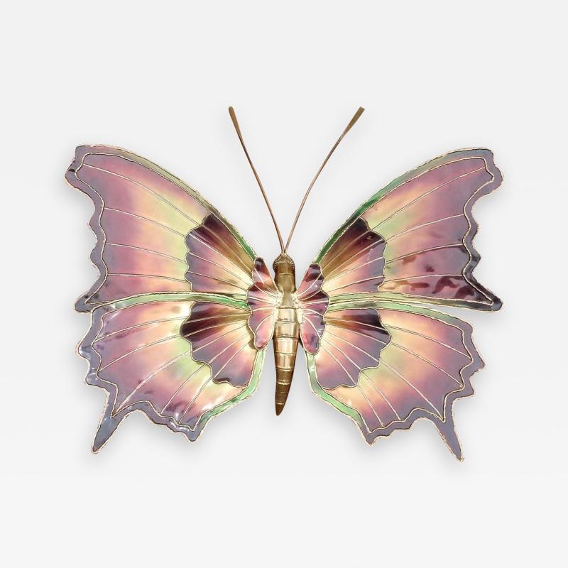 Jacques Duval Brasseur 1970 Sconce or Ceiling Light Butterfly DLG Duval Brasseur or Isabelle Faure