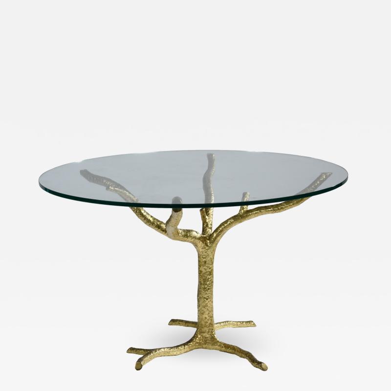 Jacques Duval Brasseur Brass Tree Center Table by Jacques Duval Brasseur