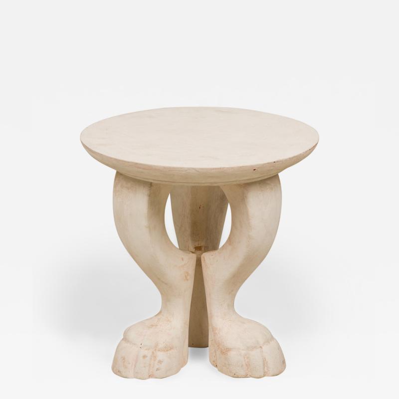 Jacques Garcia Jacques Garcia for Baker Furniture Company Le Lion White Stone End Side Table