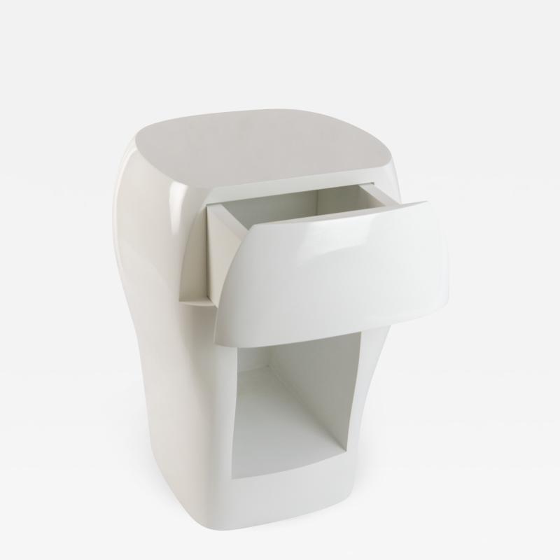 Jacques Jarrige BEDSIDE TABLES with drawer by Jacques Jarrige Aubrac 