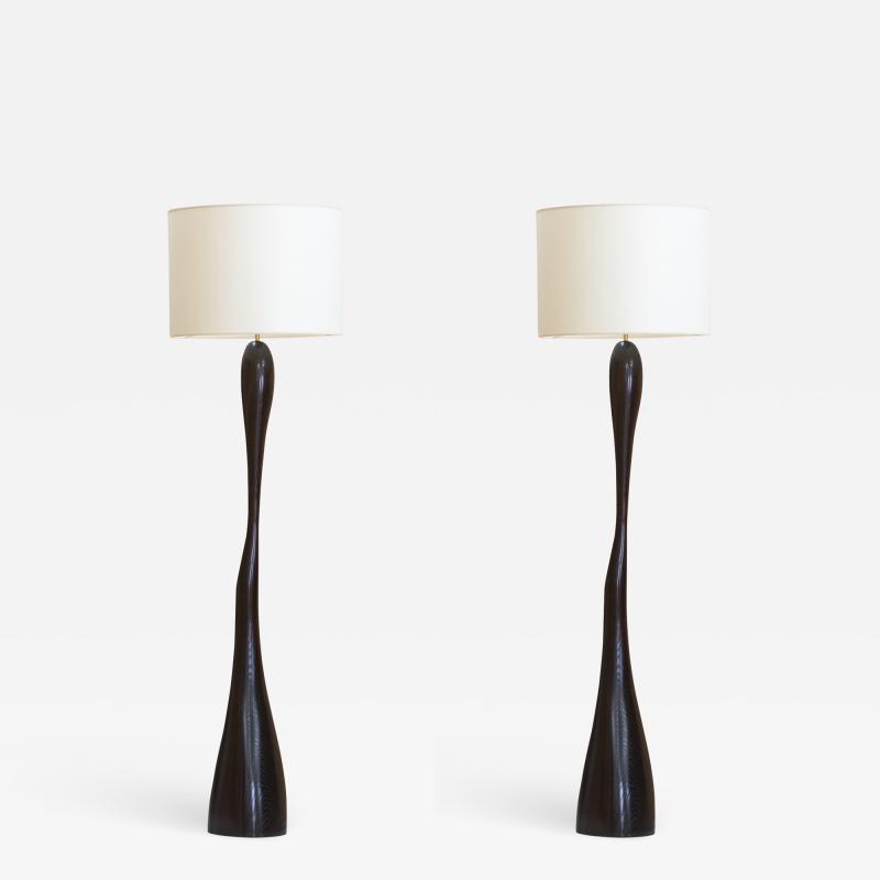 Jacques Jarrige Pair of Floor lamps Leda by Jacques Jarrige