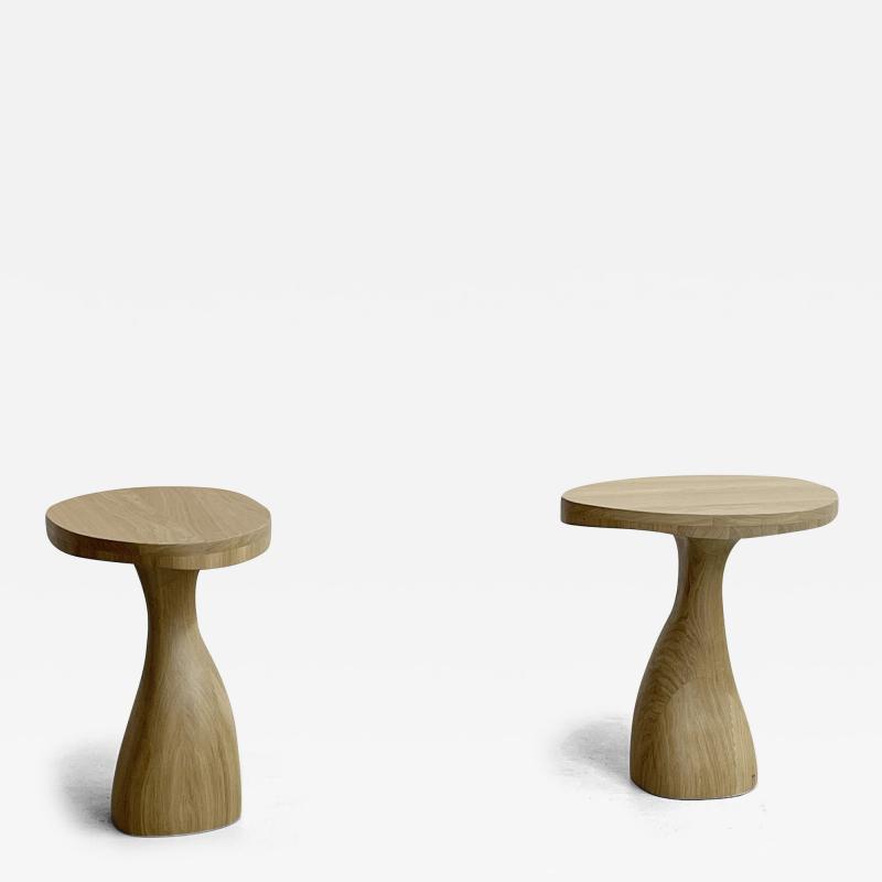 Jacques Jarrige Pair of side tables Leda 