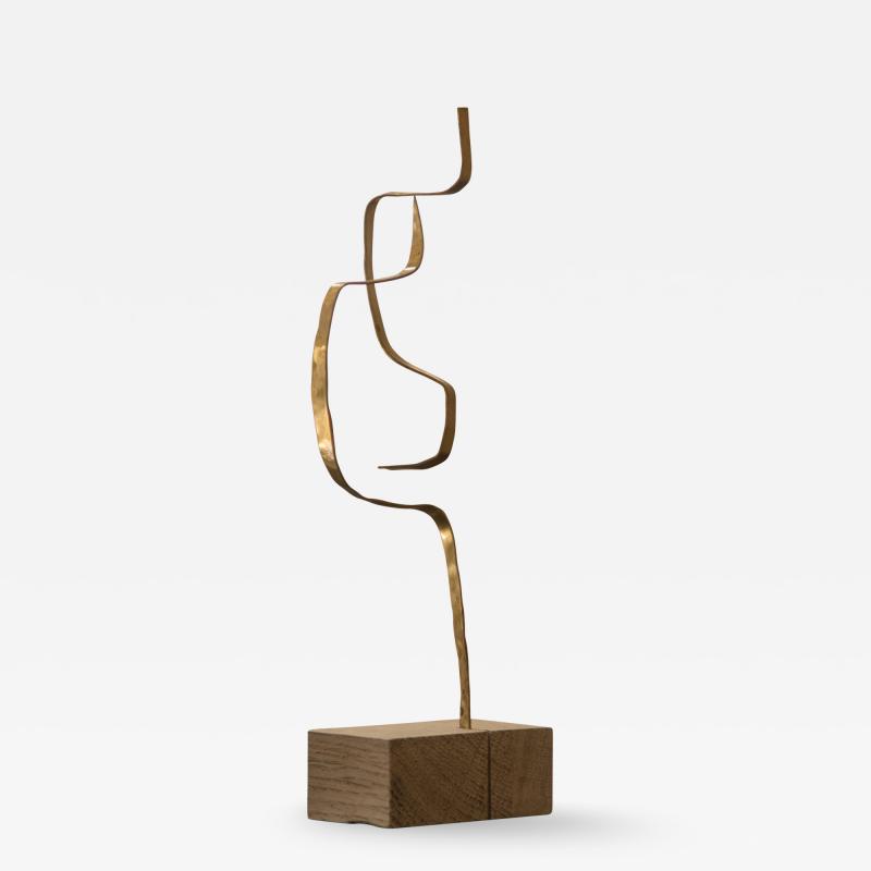 Jacques Jarrige Stabile in Brass by Jacques Jarrige Angel 4 