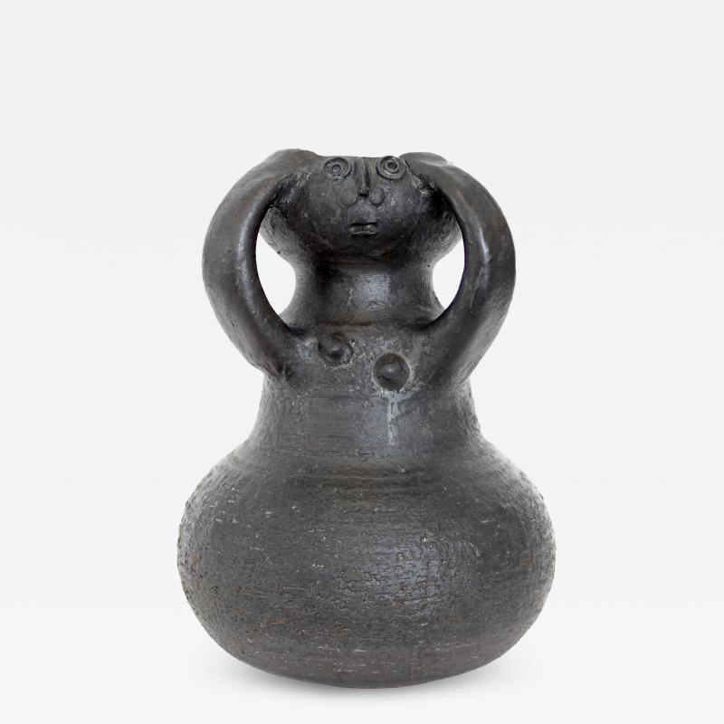 Jacques Pouchain Jacques Pouchain Ceramic Vase French Ceramicist Signed JP Atelier Dieulefit