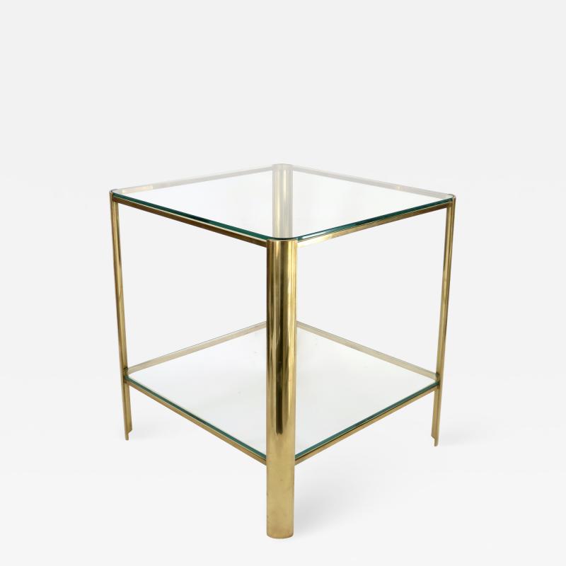 Jacques Quinet Jacques Quinet French Bronze and Glass Side Table for Maison Malabert