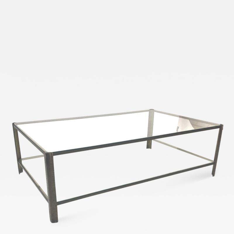 Jacques Quinet Jacques Quinet big 2 tier Bronze and Glass coffee table