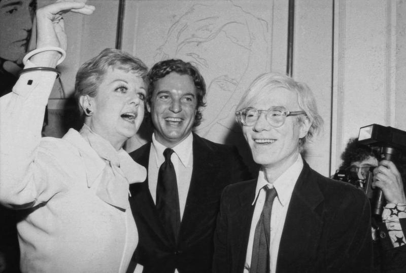 Jade Albert Angela Lansbury Jamie Wyeth and Andy Warhol at Coe Kerr Gallery 1976 