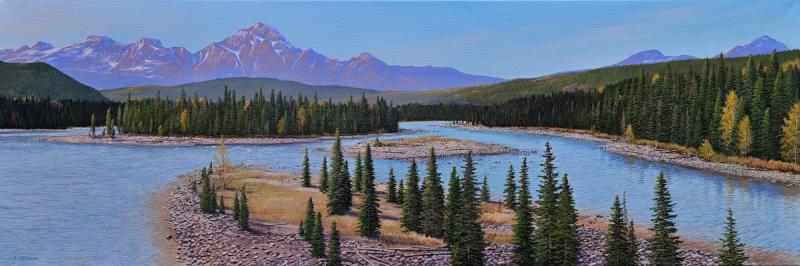 Jake Vandenbrink Jasper River View Athabaska River Highway 93 
