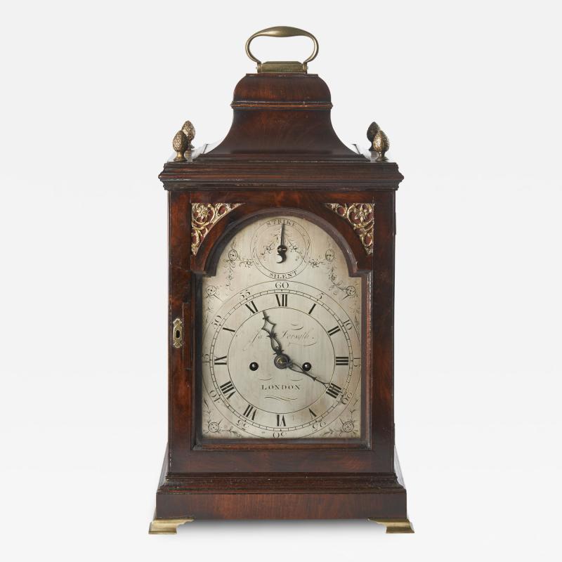 James Forsyth Mahogany Chippendale Mantle Clock
