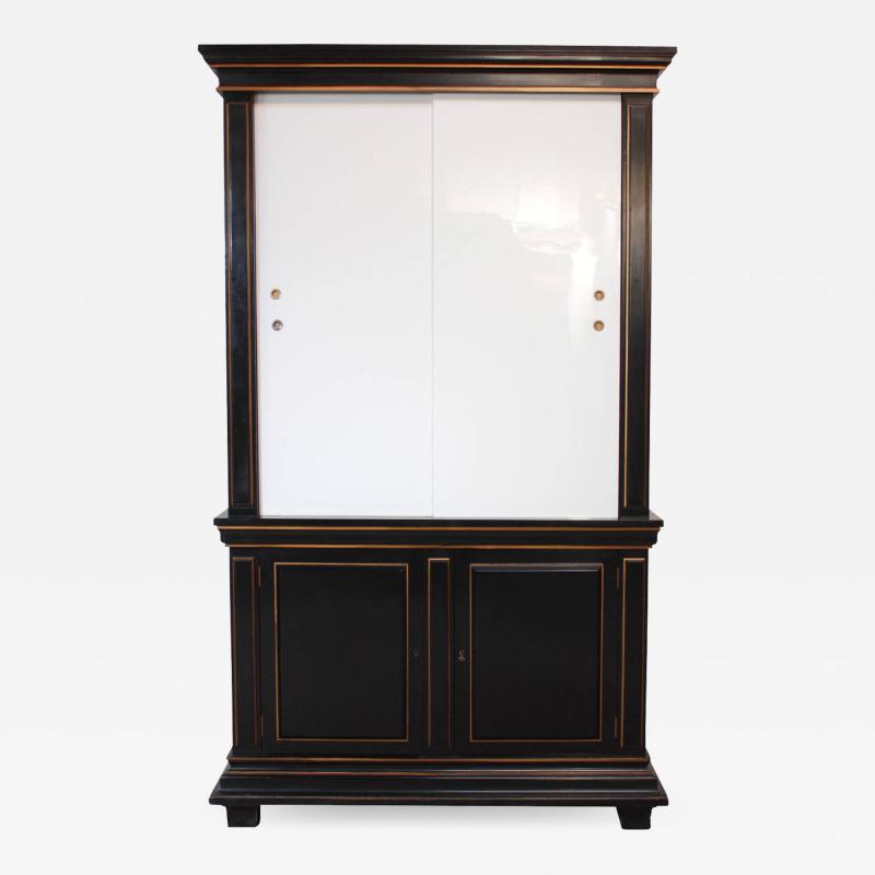 James Mont 1970s James Mont Style Ebonized Armoire