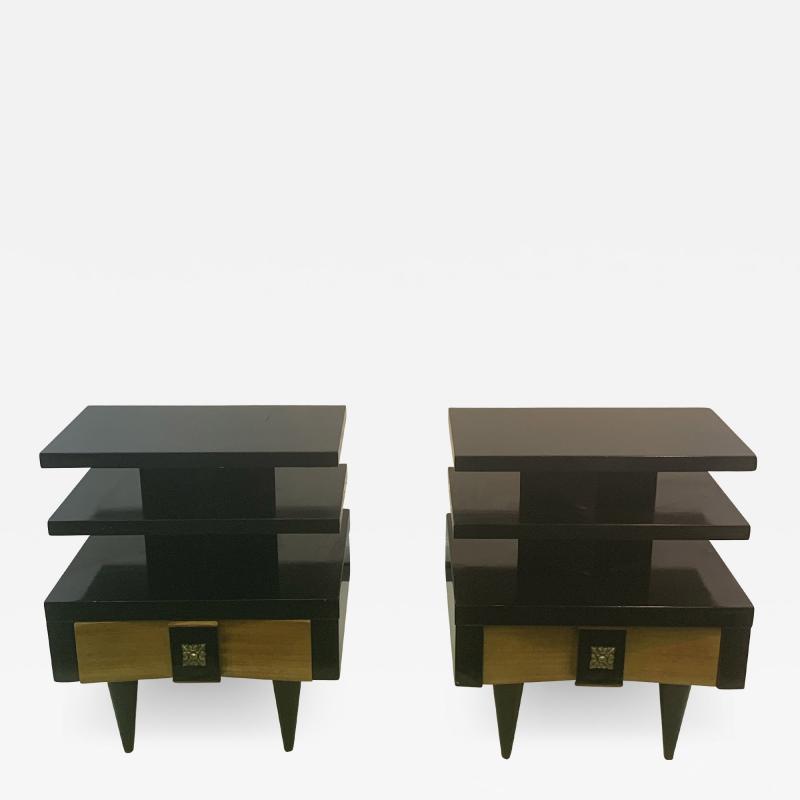 James Mont HIGH STYLE MID CENTURY NIGHT STANDS