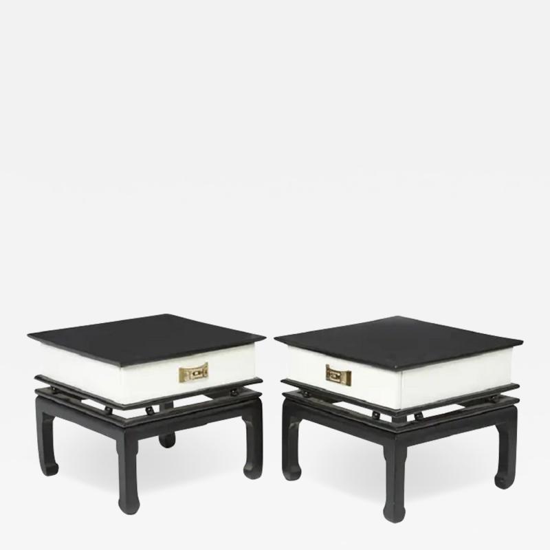 James Mont Hollywood Regency James Mont Style Side Tables Nightstands a Pair