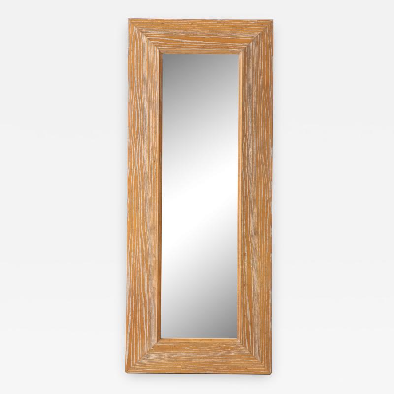 James Mont James Mont Cerused Oak Mirror 