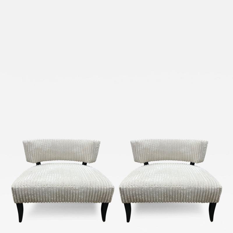 James Mont Pair Of Lounge Chairs By James Mont