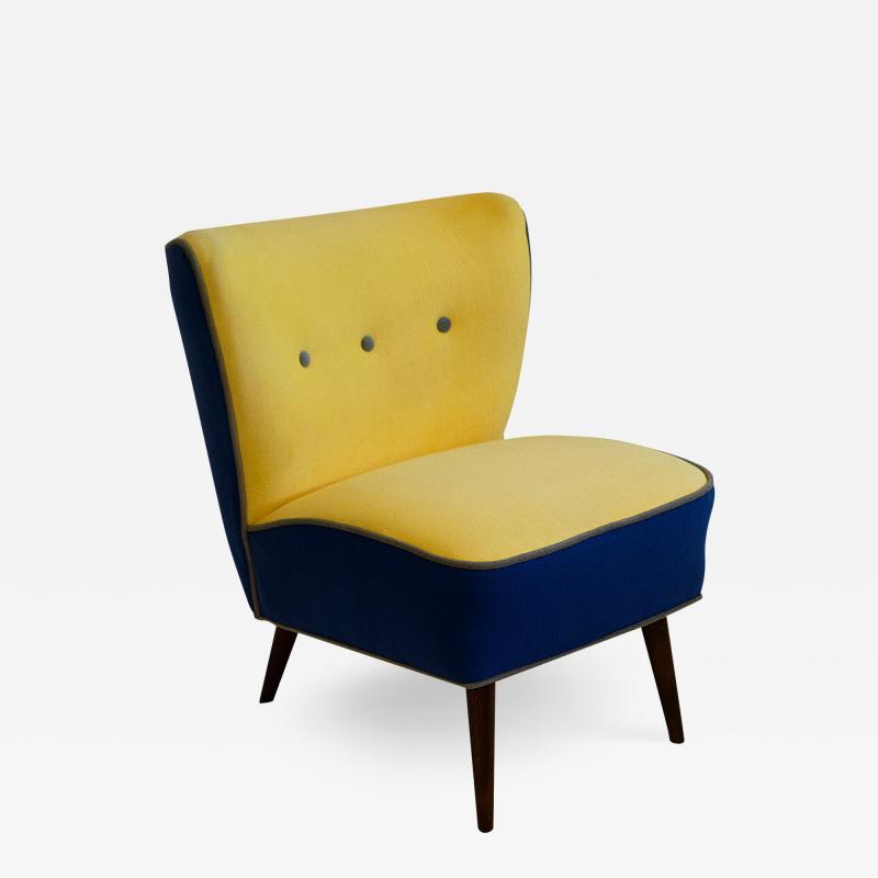 James Mont Petite Slipper Chair in the Style of James Mont