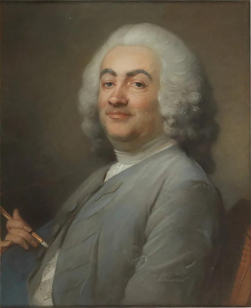 James Wells Champney Antique Pastel Portrait of Laurent Cars Attributed to James Wells Champney
