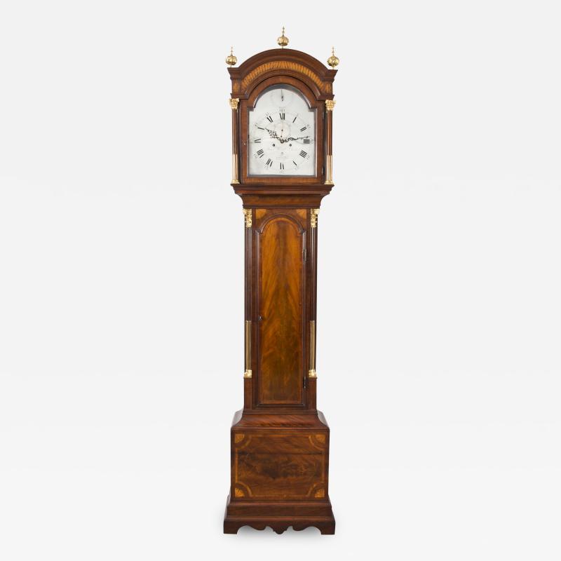 James Worrel Clarke Georgian Tall Case Clock by J W Clarke Circa 1770