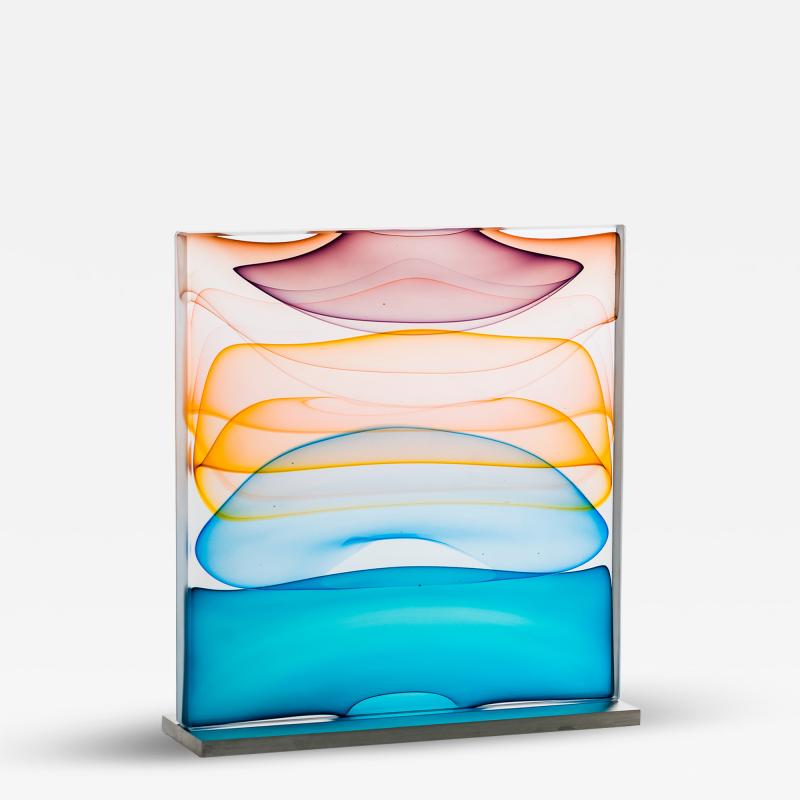 Jamie Harris Jamie Harris Infusion Block in Purple Aubergine Amber and Aqua USA 2022