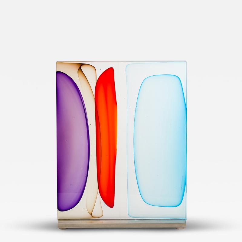 Jamie Harris Jamie Harris Infusion Block in Purple Brown Red and Light Blues USA 2015