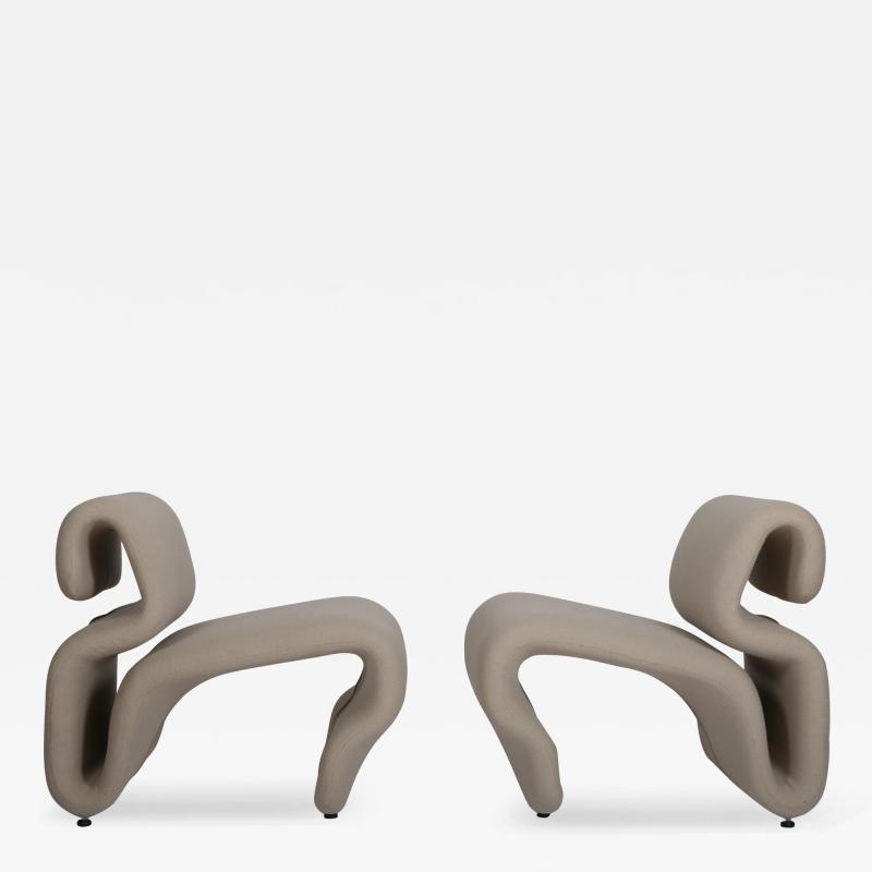 Jan Ekselius Pair of Etcetera chairs by Jan Ekselius Sweden c1970