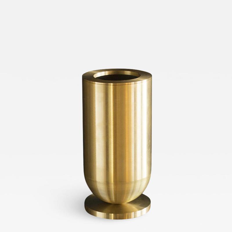 Jan Garncarek Cofete Brass Vase Jan Garncarek