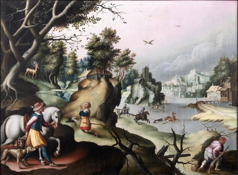 Jan van der Straet The Conversion of St Hubert