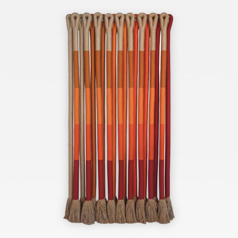 Jane Knight Orange Gradient by Fiber Artist Jane Knight