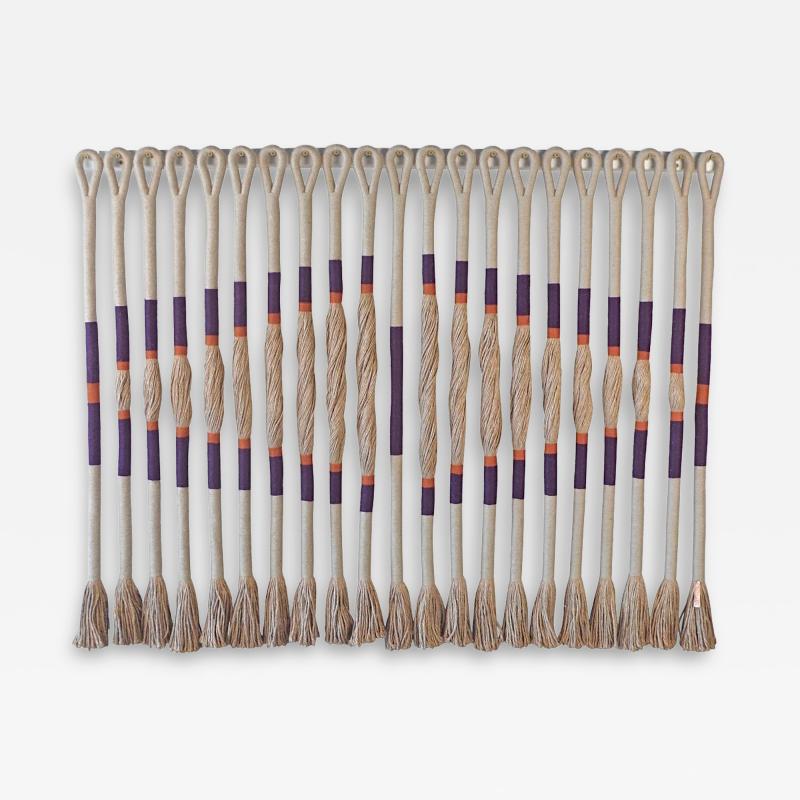 Jane Knight Textile Installation Titled Eye by Detroit Fiber Artist Jane Knight 1970s