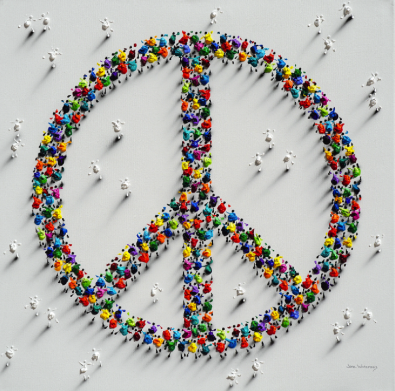Jane Waterous Peace Sign 4508